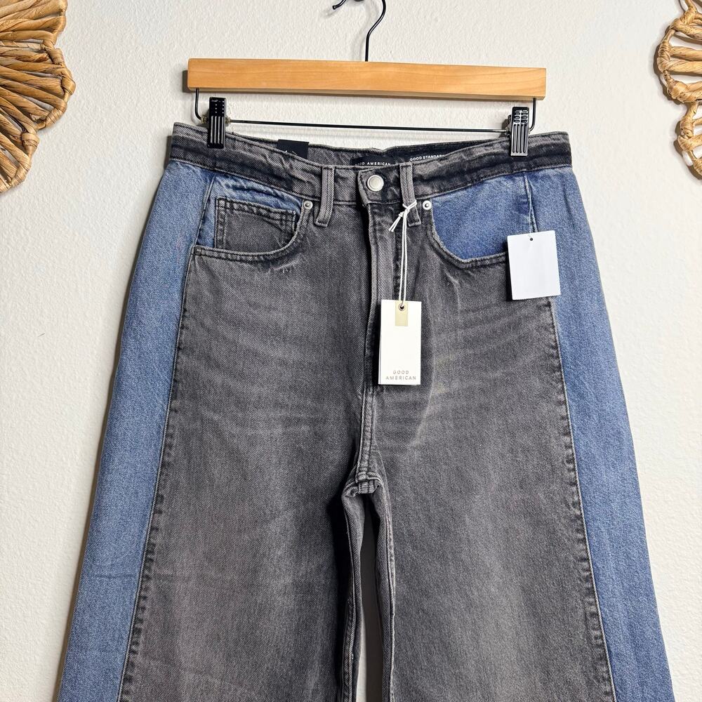 Good American baggy jeans Good Standard slouchy low rise two-tone - Picture 4 of 8